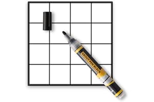 SD COLORS Penne per fughe di colore nero per un'applicazione facile e precisa, per fughe cementate, vernice per piastrelle doccia e pavimenti, punta 3 mm