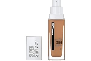 MAYBELLINE NEW YORK Maybelline New-York - Fond de Teint Liquide Longue Tenue, Sans Transfert, Haute Couvrance - Superstay Active Wear 30h - Teinte : Beige Ensoleillé (48) - Contenance : 30 ml