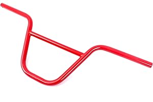 KHEBIKES KHE - Manillar BMX de 22,8 cm, color rojo, acanalado, solo 812 g, ancho 720 mm