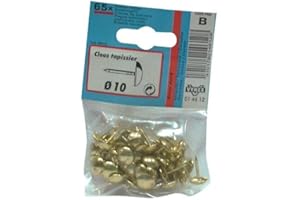 VYNEX Clou tapissier Acier doré 10mm SC x65