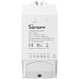 Sonoff Dual Intelligenter 2-Wege Schalter, 2-Kanal Wi-Fi EIN/AUS-Schalter mit Fernbedienung für Licht- und Hausgeräte, kompat