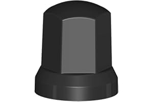 FW Fahrzeugbedarf Wilms Lot de 40 cache-écrous de roue 33 mm en plastique noir SW 33 / 49 x 54 pour camion et remorque NFZ