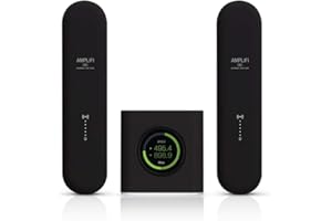 Ubiquiti Amplifi Black Nvidia GeForce Now Gamers Mesh Router with 2x Access Points, Black & Green