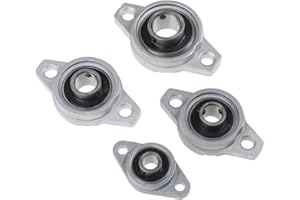 Fasizi 4 Stück KFL08 8 mm Zink-Aluminiumlegierung Flanschlager Wellenlager