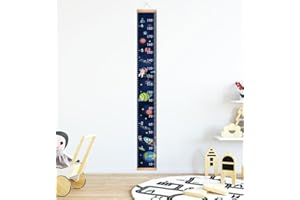 VUCDXOP Bambini Altezza Crescita Grafico misurazione per cameretta Nursery Wall Decor Decorazione per Stanza Rimovibile Altezza Grafico di Crescita