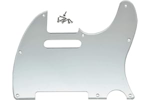 Dopro 8-otworowa tele gitara pickguard zdrapka płyta do USA/meksykańskiego FD Telecaster srebrne lustro