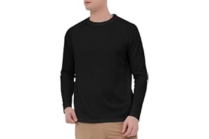 HYCOPROT Rash Guard-tröjor för män, UPF 60+ UV-solskydd, långärmade t-shirts, snabbtorkande, surfning, simtoppar, lätt andningsbar vandringsskjorta, vattensport, toppar, väst för simning, löpning