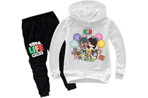 CHAORWE Enfants Ensemble Survêtement Garçons Filles Sweat À Capuche Tops et Pantalon Vêtements Enfants Costume À Capuche