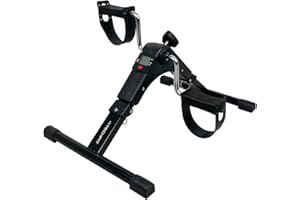 TechFit Pedale Allenatore, Mini Cyclette per Uso Domestico e in Ufficio, Macchina Facile da Allenamento per Braccia e Gambe, Adatta per Il Recupero Leggero