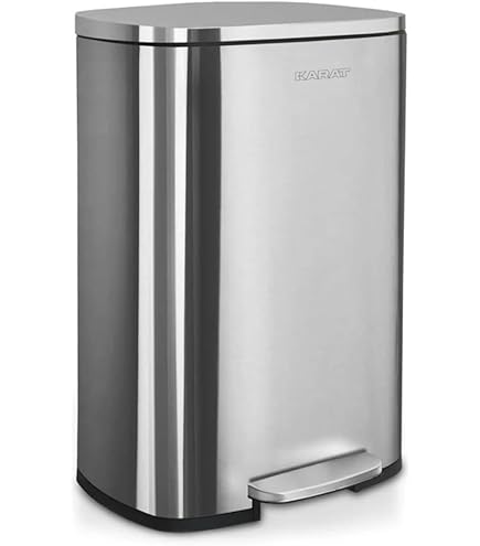 Vuilnisbak Voor De Keuken - Afvalbak Met 2 Compartimenten Luchtdichte Vuilnisemmer 2x30 L Zwart