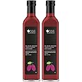 Bliss of Earth Raw Jamun Vinegar With Mother, Unfiltered Java Plum Vinegar For Cooking, Healhty Digestion & Metabolism, 2x500ml (Pack Of 2)