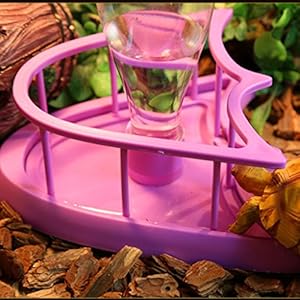 Sharplace Wasserspender automatisch wasser füllen Wasser nachgefüllt Fütterung Container - Lila, 13 * 11,8 * 7.3cm