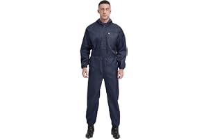 Rswnyirn arbetsoverall herr lackeringsoverall återanvändbar målardräkt onepiece overall helkroppsdräkt dammskydd verkstad arbetskläder