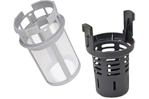 GC GLOBALCOMMERCE Filtro para lavavajillas externo e interior compatible con Ariston Indesit Whirlpool C00256571 y C00256572