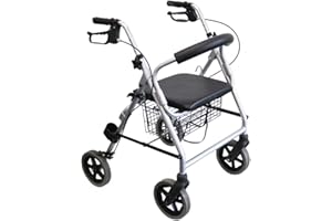 Trendmobil Leichtgewichtrollator LR 53 nur 6,7 kg Rollator inkl. Korb und Stockhalterung - Pannensichere PU Bereifung