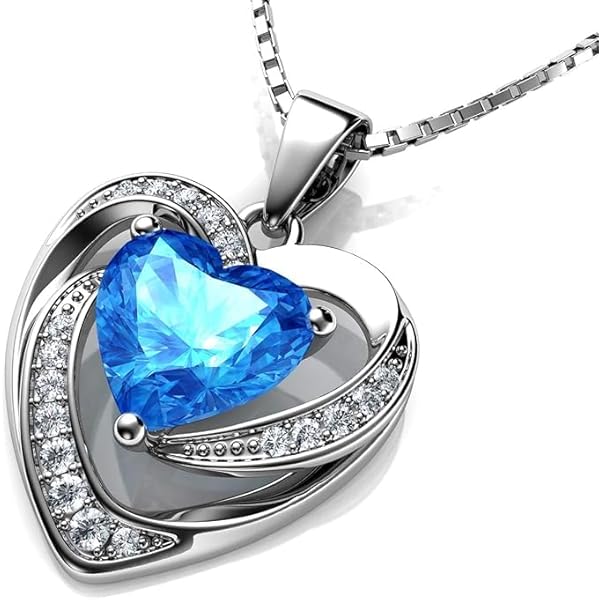 ALOV Jewelry Silver Cz Initial Alphabet Letter A Necklace Pendant