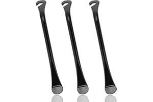 AUXHCYL Leva Pneumatici per Bicicletta in Metallo, Set da 3 Leve per Gomme Robustissime, Nero