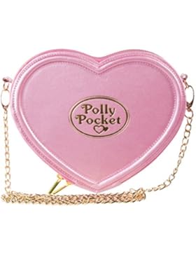 Rosa Polly Pocket herzfrmige Umhngetasche