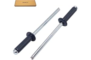 SKIR'CO Remaches ciegos pintados 4 x 14 mm, cabeza de cúpula DIN 7337, remache de aluminio, remaches (300, gris antracita RAL 7016)