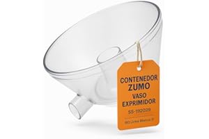 LB LINEA BLANCA RO Linea Blanca ® Contenedor Zumo Compatible Con Exprimidor Krups Citrus Expert Modelo SS-192029 Recambio Vaso Transparente Repuesto Original Para ZX7000 ZX700032 ZX700038 ZX700041 Sin BPA