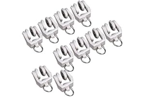 Baoblaze 3 X 10 Piezas de Plástico Cortina Rollo de Pista de Corredor de Carril con Ojal