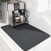 Tappetino Macchina Caffè WhizNook, 40x60cm, Diatomite, Tappetino Scolapiatti, Asciugatura Rapida, per Macchina Da Caffè, Lavello, Cucina