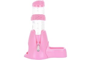 MOACC Distributeur d'eau pour Petits Animaux, Hamster, Cochon d'Inde, Lapin, Rat, Furet, Gerbille, Chinchilla, 125ml, Rose