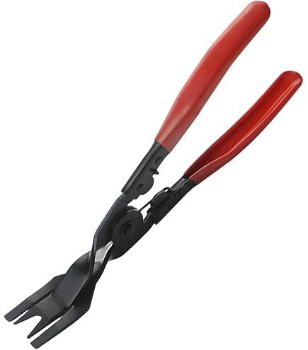 3Pcs Car Door Card Panel Trim Clip Removal Plier+Upholstery Removal Pry Bar Tool