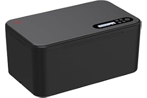iDiskk Safe Timed Lock Box, Phone Lock Box with Timer Unplug from Phones, standard Self-Control Timer lock box for Addiction Management-Black