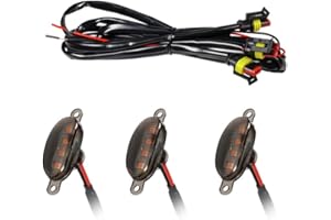 MACHSWON Car Front Grille Lights Compatible with 2004-2019 Ford F-150 Raptor & 2013-2018 Dodge Ram 1500 Raptor Style Aftermarket Grilles, Cars Grille Decorative LED (Yellow Light