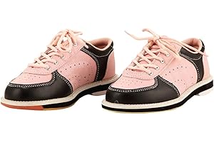 ZHENSI Women's Bowling Shoes Children Adults Leather Bowling Shoes Breathable Puffer Unisex