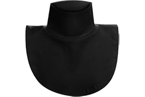 Lusofie 1 szt. damski sztuczny golf, fałszywy golf dla kobiet, bawełna, sztuczny kołnierz, półbluzka, bawełna, sztuczny kołnierz, półbluzka, Czarny, Rozmiar uniwersalny