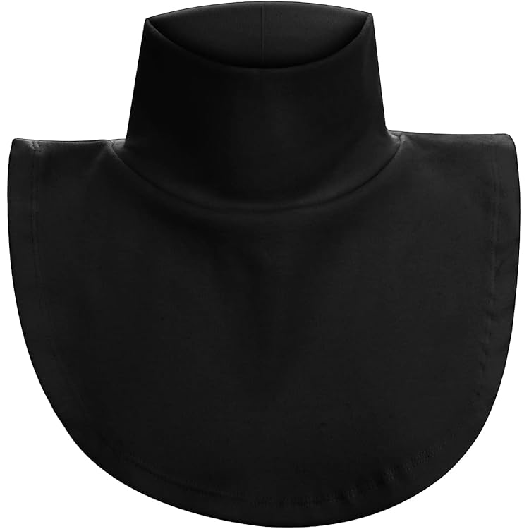 MELLIEX 2-delige afneembare kraag voor dames, klassieke overhemdkraag, elegante faux, Wit Blauw, Eén maat