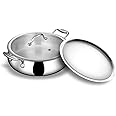 Stahl Artisan Biryani Handi - 24 cm | 4L | Triply Stainless Steel