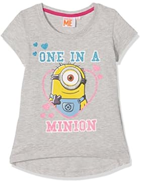 Minions Despicable Me Ragazze Maglietta manica corta - grigio