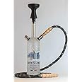 Smoke Station Grey Goose 1000 Grams Iron Hookah Shisha Pot Clear 12 inch Glass Hookah