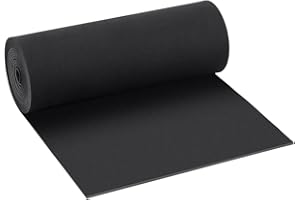 BENECREAT Rotolo di schiuma EVA da 300 x 30 cm, spessore 3 mm, schiuma premium nera per cosplay, carta, scrapbooking, progetti fai da te, artigianato in schiuma