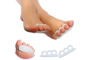 FEIFANSHOP Kit Zur Behandlung Von Hammerzehen Zehenspreizer Aus Weichem Gel Material – Schienen die zur Schmerzlinderung bei Hammerzeh helfen – 4 Stück Spreizer Set