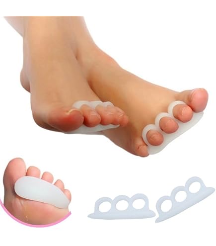 4x Silikon Gel Zehenspreizer – Hammerzehenpolster, Korrekturhilfe, Für Schuhgröße 35-44