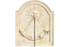 QEM Cadran Solaire Motif Vivere Memento Pierre Naturelle vieillie 35cmx42cm