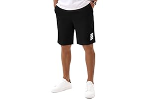Vortewind Kurze Hosen Herren Sweatshorts Herren Baumwolle，Sommer-Sportshorts mit Taschen & elastischem Bund für Casual ，Jogging ，Training