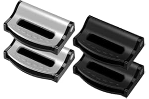 WeddHuis 4 Pcs Ajusteur De Ceinture De SéCurité De Voiture, Pince Ceinture de sécurité Voiture, Bloque Ceinture de securite Voiture, Clip De RéGlage De Ceinture De SéCurité, AntidéRapant, RéGlable