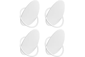 SONGMICS HOME Ganci 4 Pezzi, Ganci da Parete, per Cappotti, Asciugamani, Ognuno Regge 5 kg, Design Originale a Uovo, Soggiorno, Camera da letto, Ingresso, Bianco Perla LCR039W01