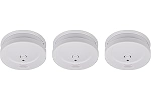 Brennenstuhl Rauchmelder Set, 3X RM C 9010 mit austauschbarer Batterie (geprüft nach EN 14604, durchdringendes Alarmsignal) weiß