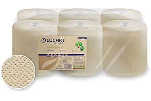 Asciugamani Eco Natural Lucart - rotolo - H 21x?˜ 20 cm - 450 - 2 - 852226 (conf.6) - codice 852226