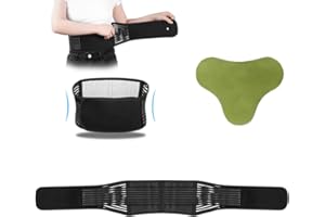 KSALUX - Ceinture Thérapeutique Magnétique +10 Patchs Anti-Douleur Absinthe | Soulagement Rapide des Douleurs Dorsales et Lombaires | Taille Ajustable 71-127 cm | Magnétothérapie Efficace