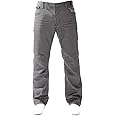 Eto New Mens EM162 Straight Leg Grey Jeans Designer Comfortable Trousers (40W x 30L)