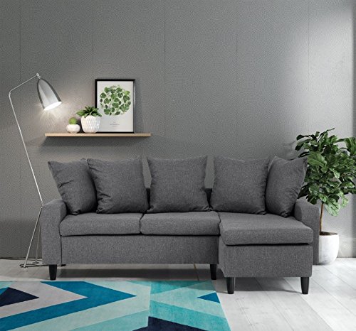 Abakus Direct Napoli Corner Right - Dark Grey