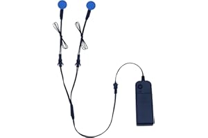 YnGia 2PCS 20mm Glowing LED Eyes, EL Panel Light Electroluminescent El Sheet Panel Light Round DIY Cuttable Neon Sheet for Cosplay Party Mask Eyes Superhero Helmet Decoration (Blue)