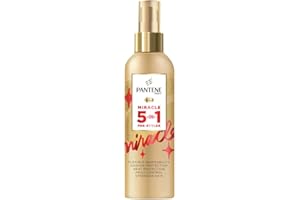 Pantene Spray de protection contre la chaleur, après-shampoing sans rinçage, 5 en 1, 200 ml, laque coiffante, apprêt, façonnant, protecteur et nourrissant pour les cheveux